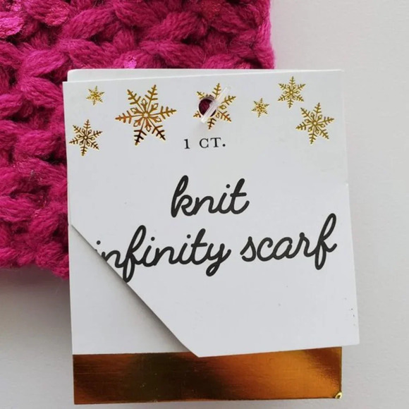 Accessory Depot Infinity Scarf Knitted 3 Pack‎ Magenta Gray Ivory - Picture 5 of 7